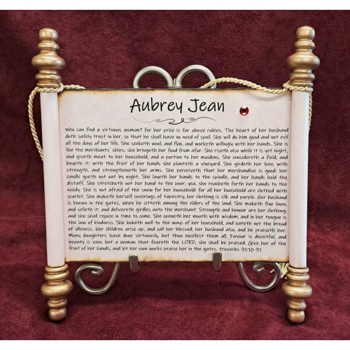 5 x 7 BatMitzvah Name Plaque